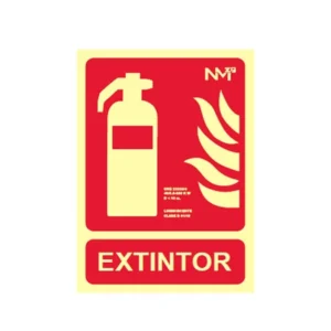 Señal extintor contra incendios